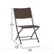 Flash Furniture Rouen 3-Pc Foldable French Bistro Set, PE Rattan Back, Seat and Table Top, Brown w/Blk Steel Frames FV-FWA085-BRN-BLK-GG - alternate 2